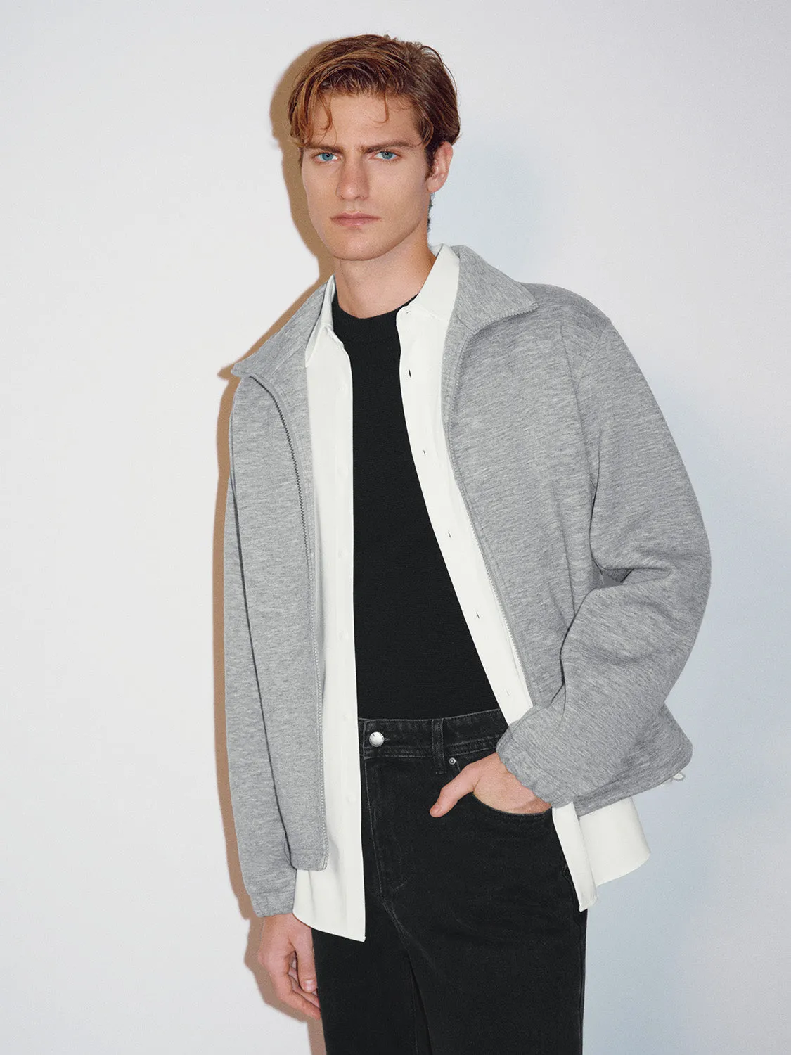 Regular Zip Up Front Jackets sold by Urban Revivo product image thumbnail 2