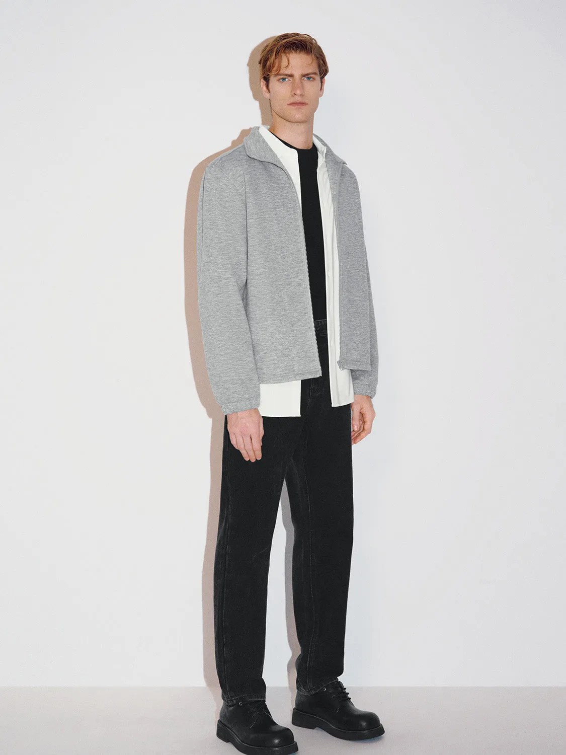 Regular Zip Up Front Jackets sold by Urban Revivo product image thumbnail 4