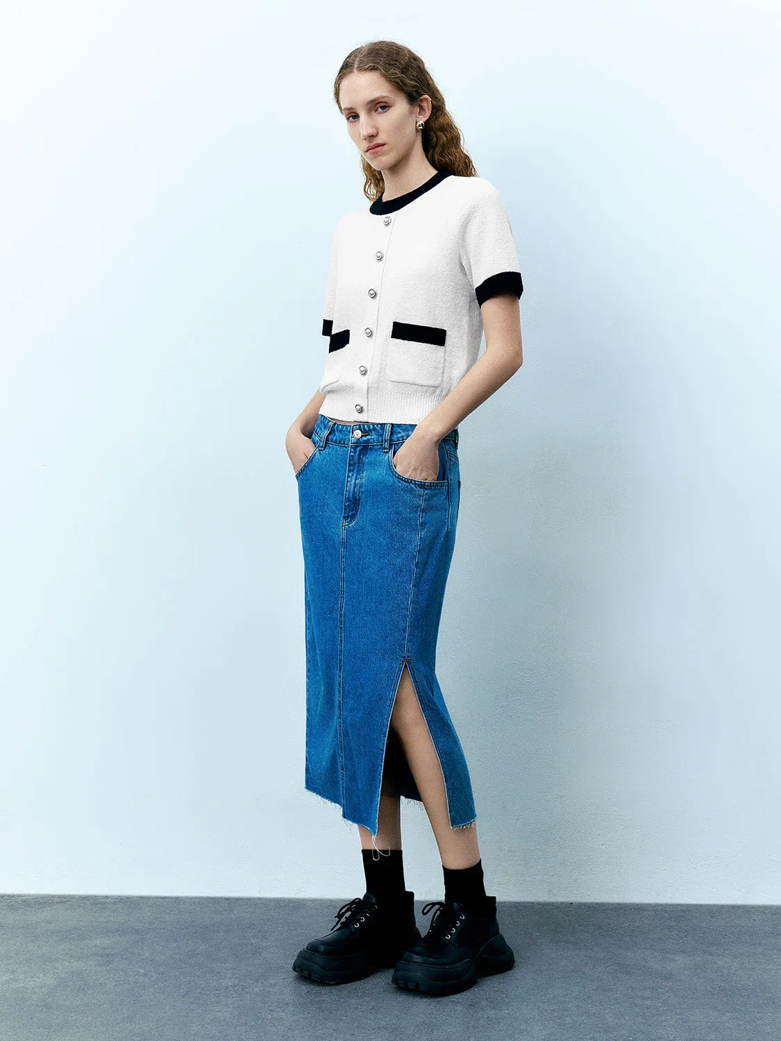 Regular Knitted T-Shirts sold by Urban Revivo product image thumbnail 4