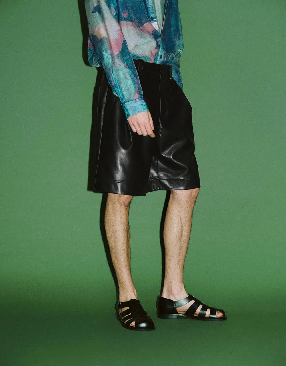 Vegan Leather Loose Shorts sold by Urban Revivo product image thumbnail 4