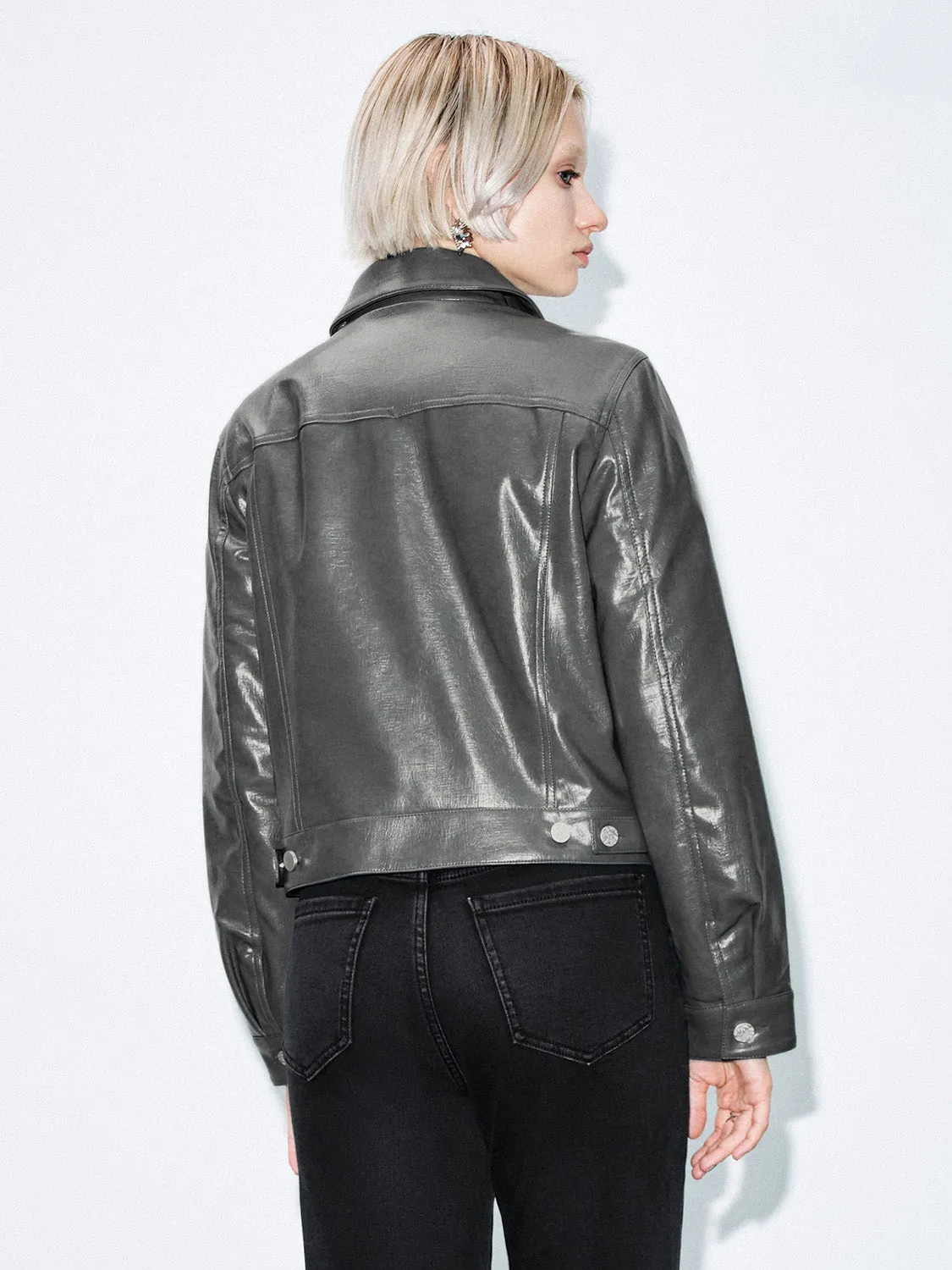 Shirt Collar Trucker Jackets sold by Urban Revivo product image thumbnail 3