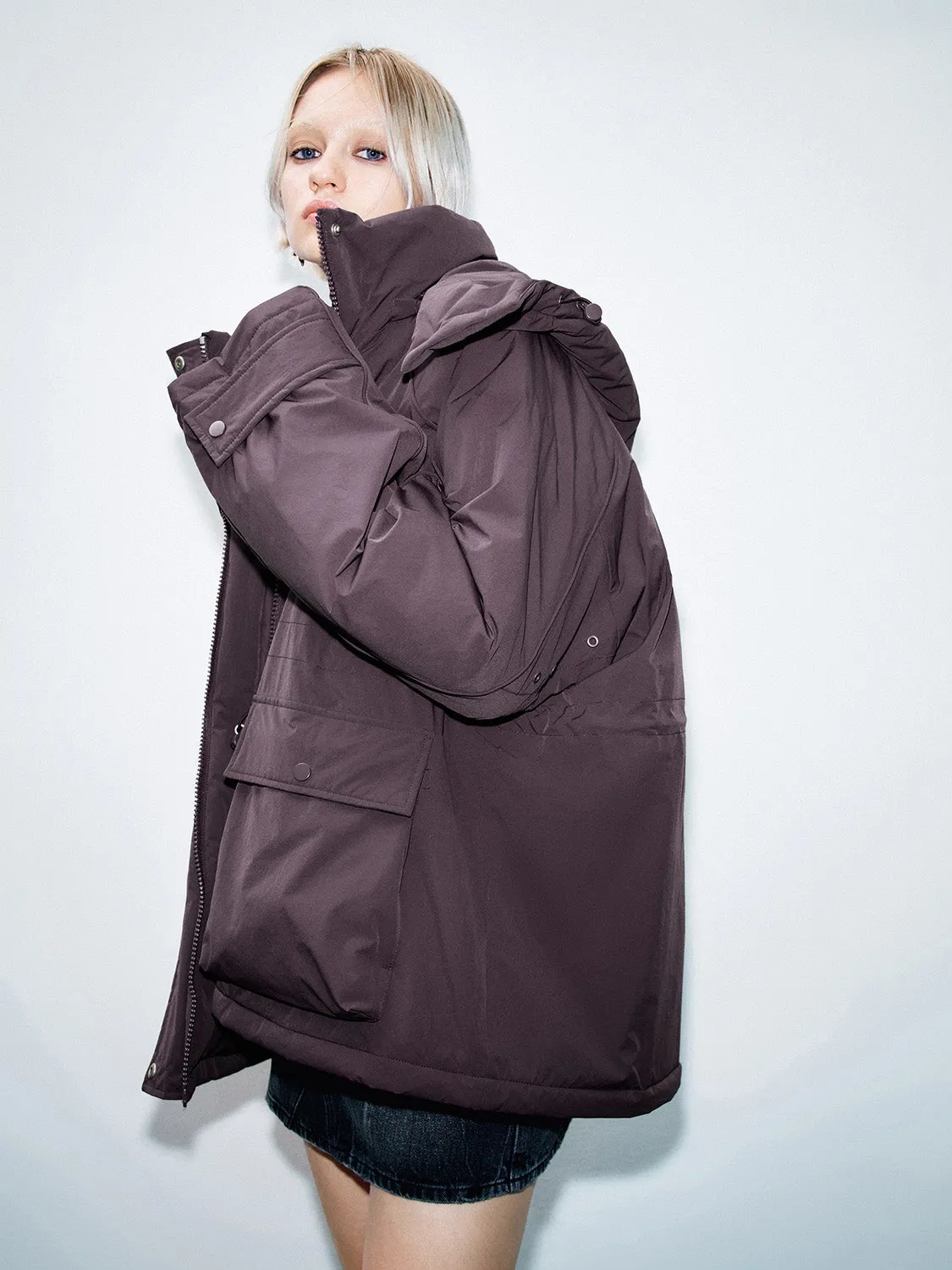 Oversized Padded Coats sold by Urban Revivo product image thumbnail 2