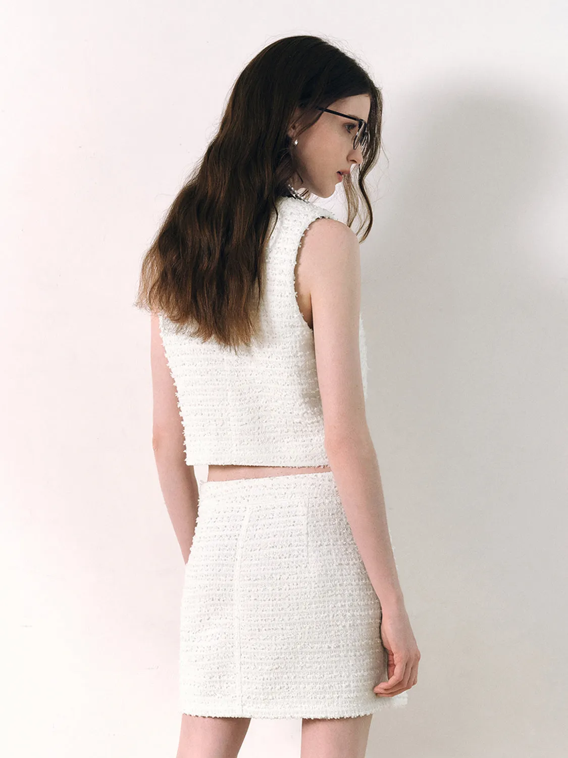 Two Toned Tweed Vest sold by Urban Revivo product image thumbnail 2