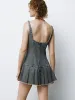 Cami Pleated Denim Dresses sold by Urban Revivo