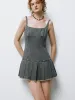 Cami Pleated Denim Dresses sold by Urban Revivo