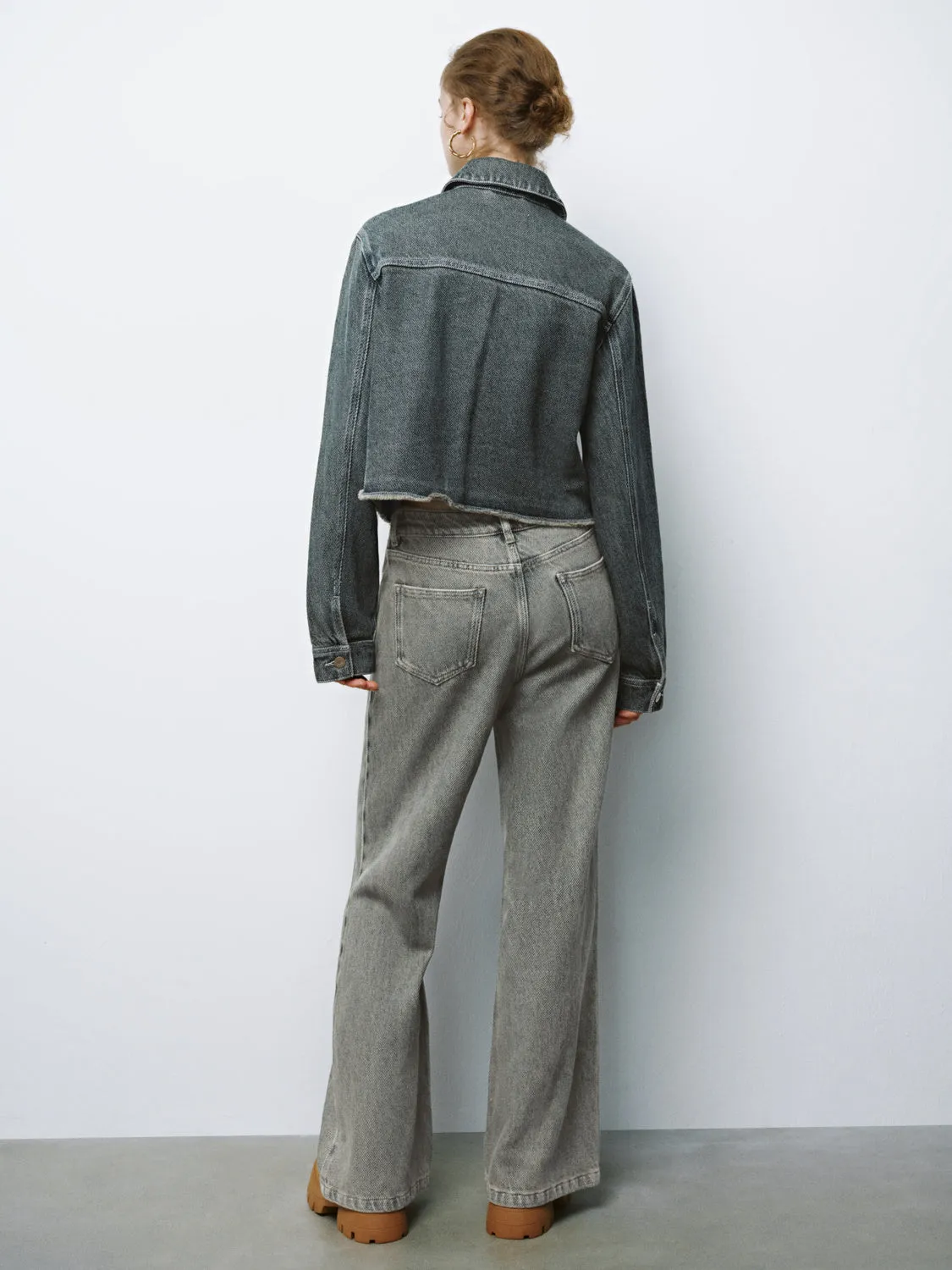 Cropped Denim Jackets sold by Urban Revivo product image thumbnail 2