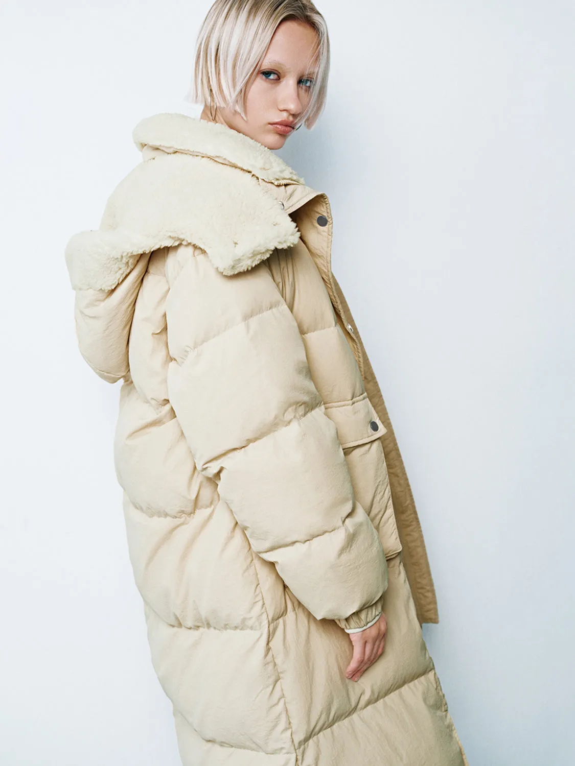 Longline Padded Down Outerwear sold by Urban Revivo product image thumbnail 3