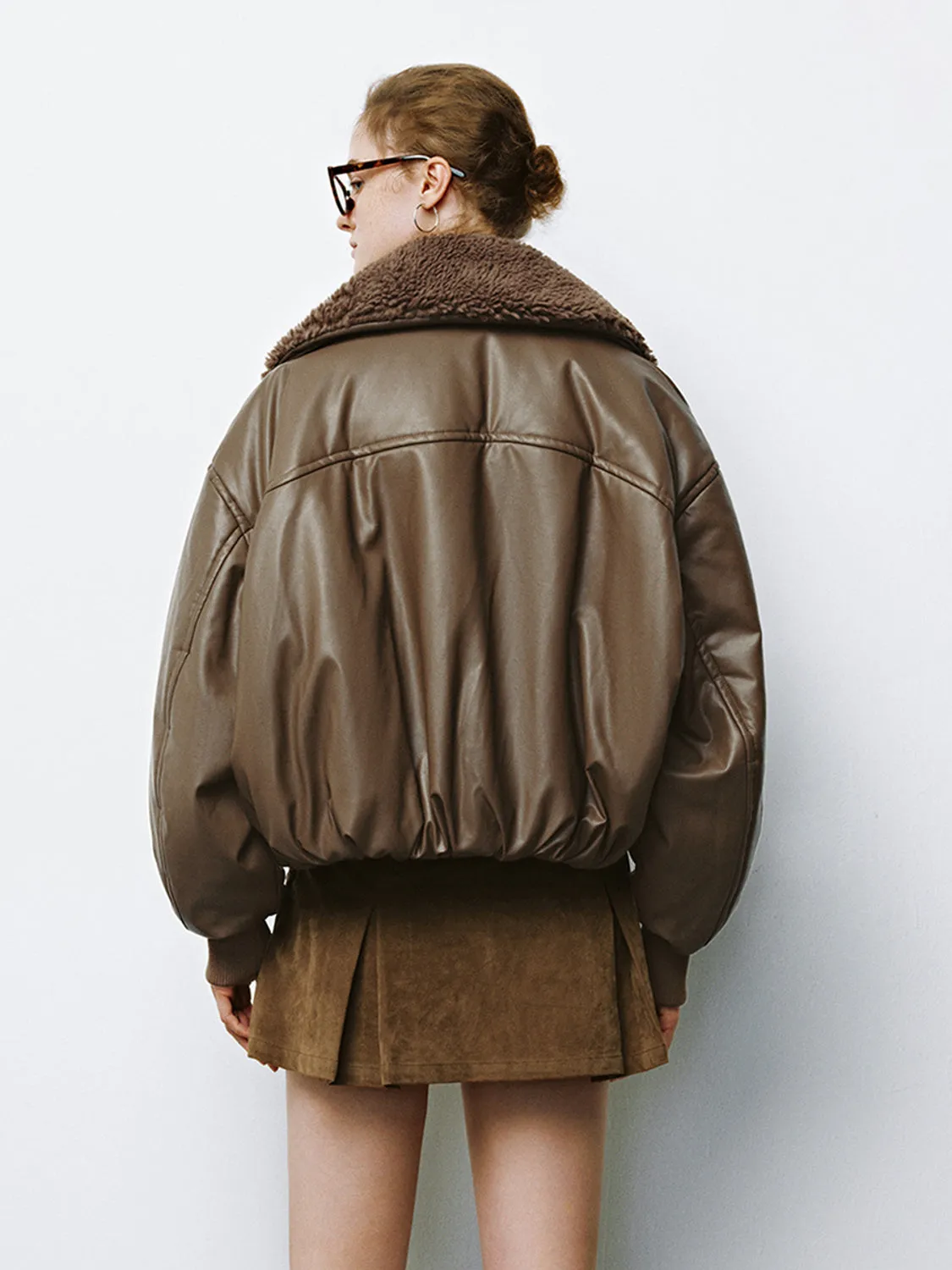 Fur Collar Padded Coats sold by Urban Revivo product image thumbnail 2