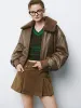 Fur Collar Padded Coats sold by Urban Revivo