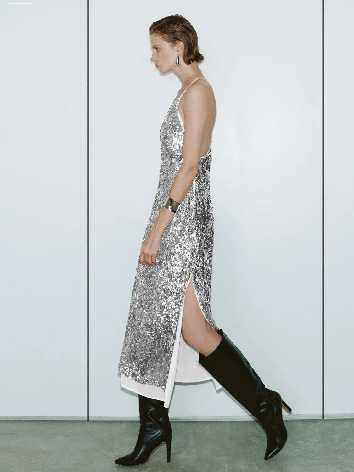 Cami Sequin A-Line Dresses sold by Urban Revivo product image thumbnail 2