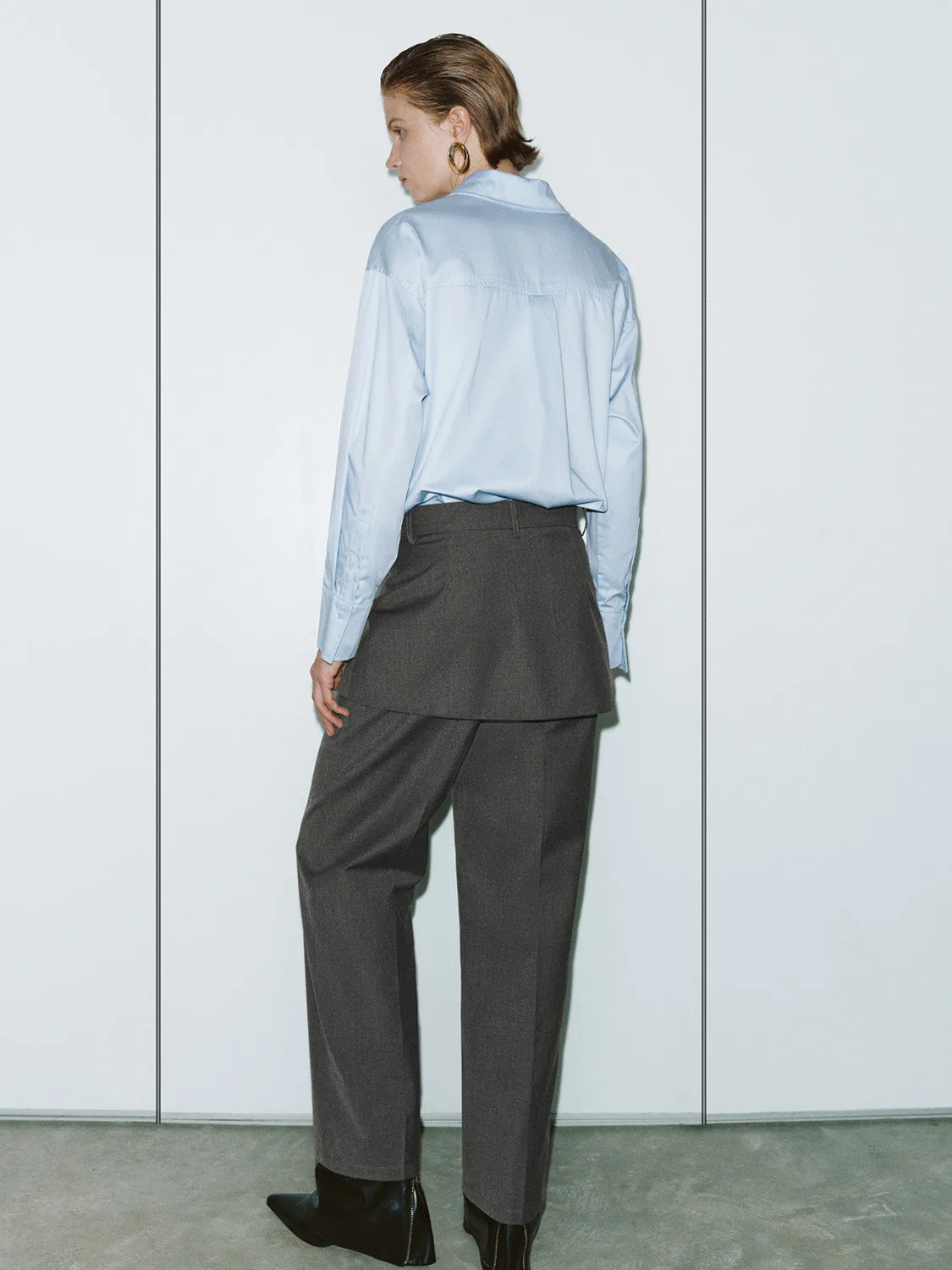 2 In 1 Wide-Leg Pants sold by Urban Revivo product image thumbnail 4