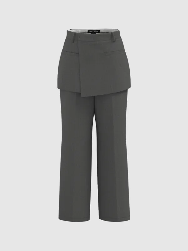 2 In 1 Wide-Leg Pants sold by Urban Revivo