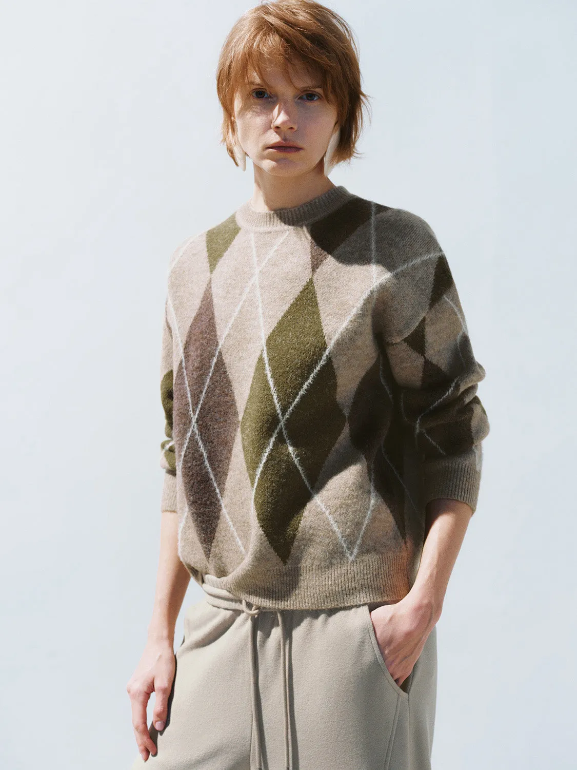 Argyle Printed Knitted T-Shirts sold by Urban Revivo product image thumbnail 2