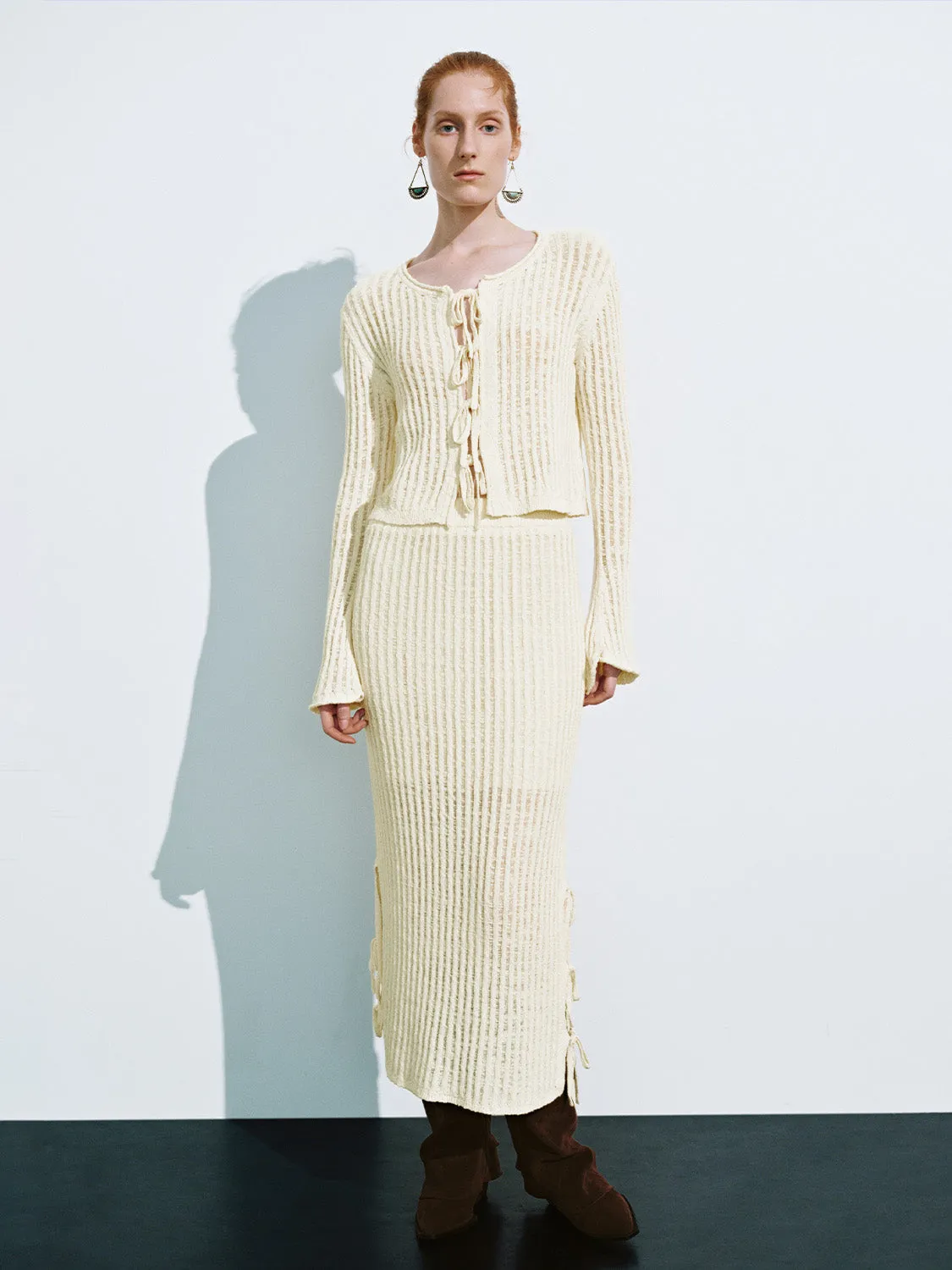 Skinny Knitted Cardigans sold by Urban Revivo product image thumbnail 4