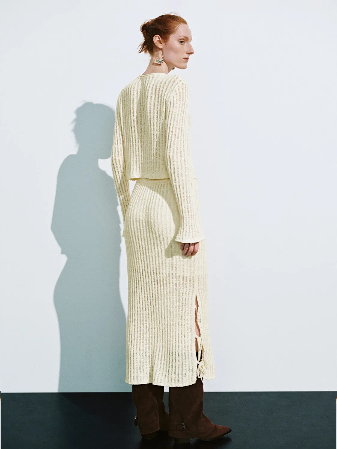 Skinny Knitted Cardigans sold by Urban Revivo product image thumbnail 3