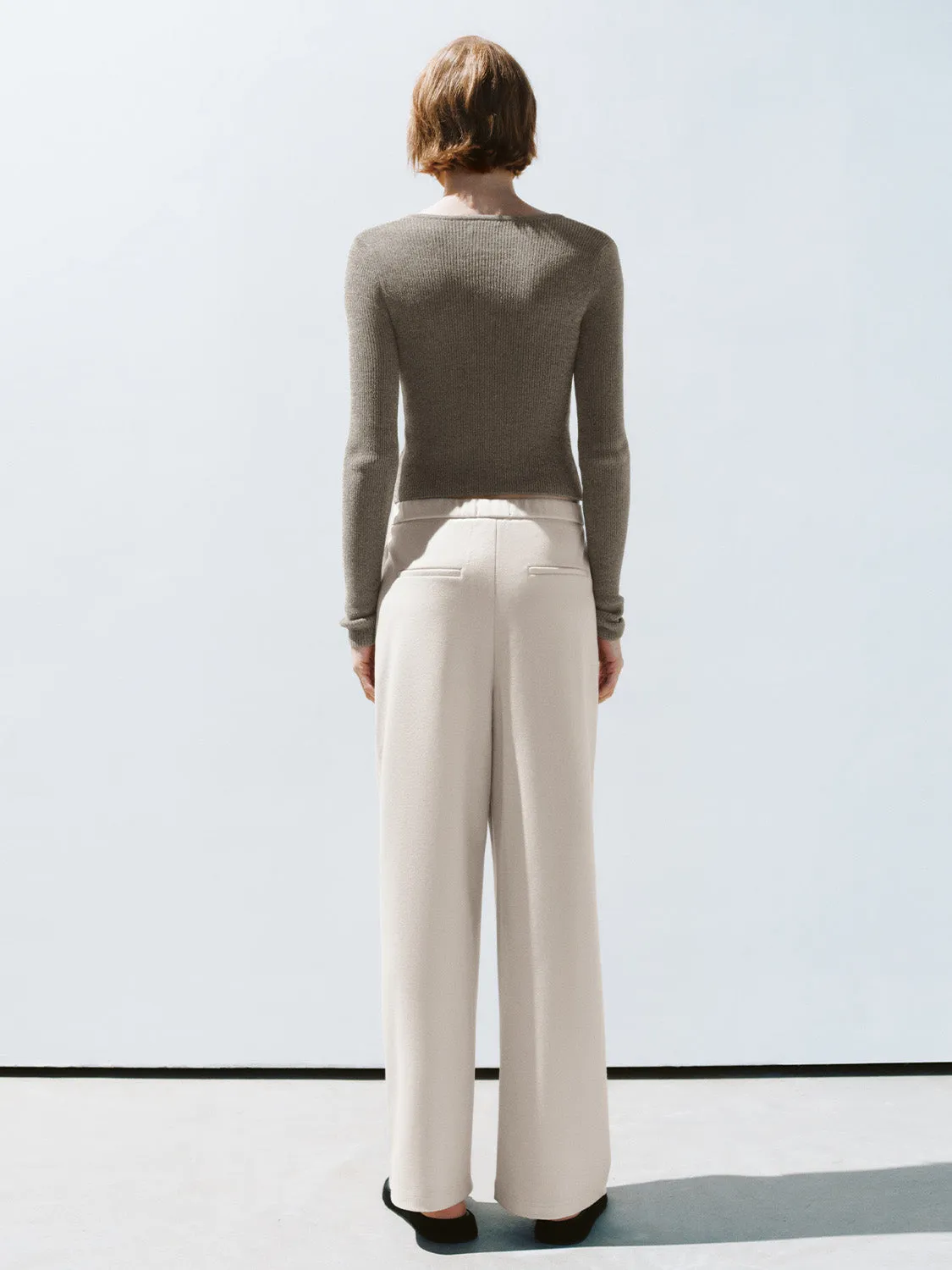 Regular Wide-Leg Pants sold by Urban Revivo product image thumbnail 4