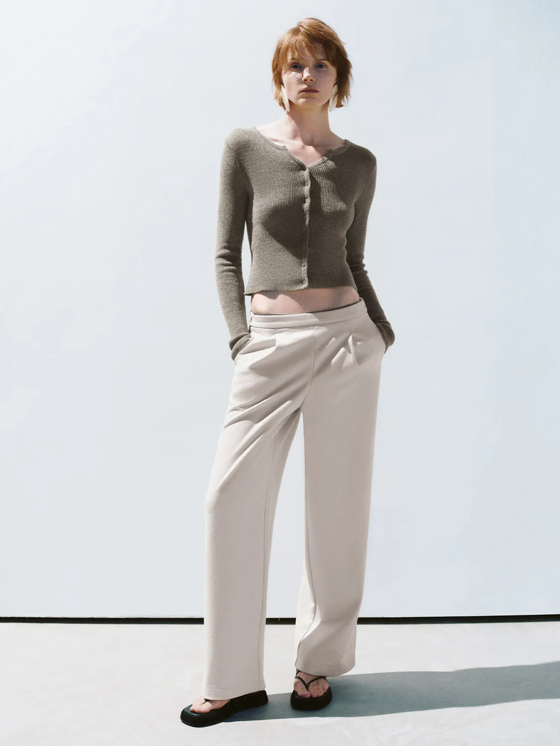 Regular Wide-Leg Pants sold by Urban Revivo product image thumbnail 5
