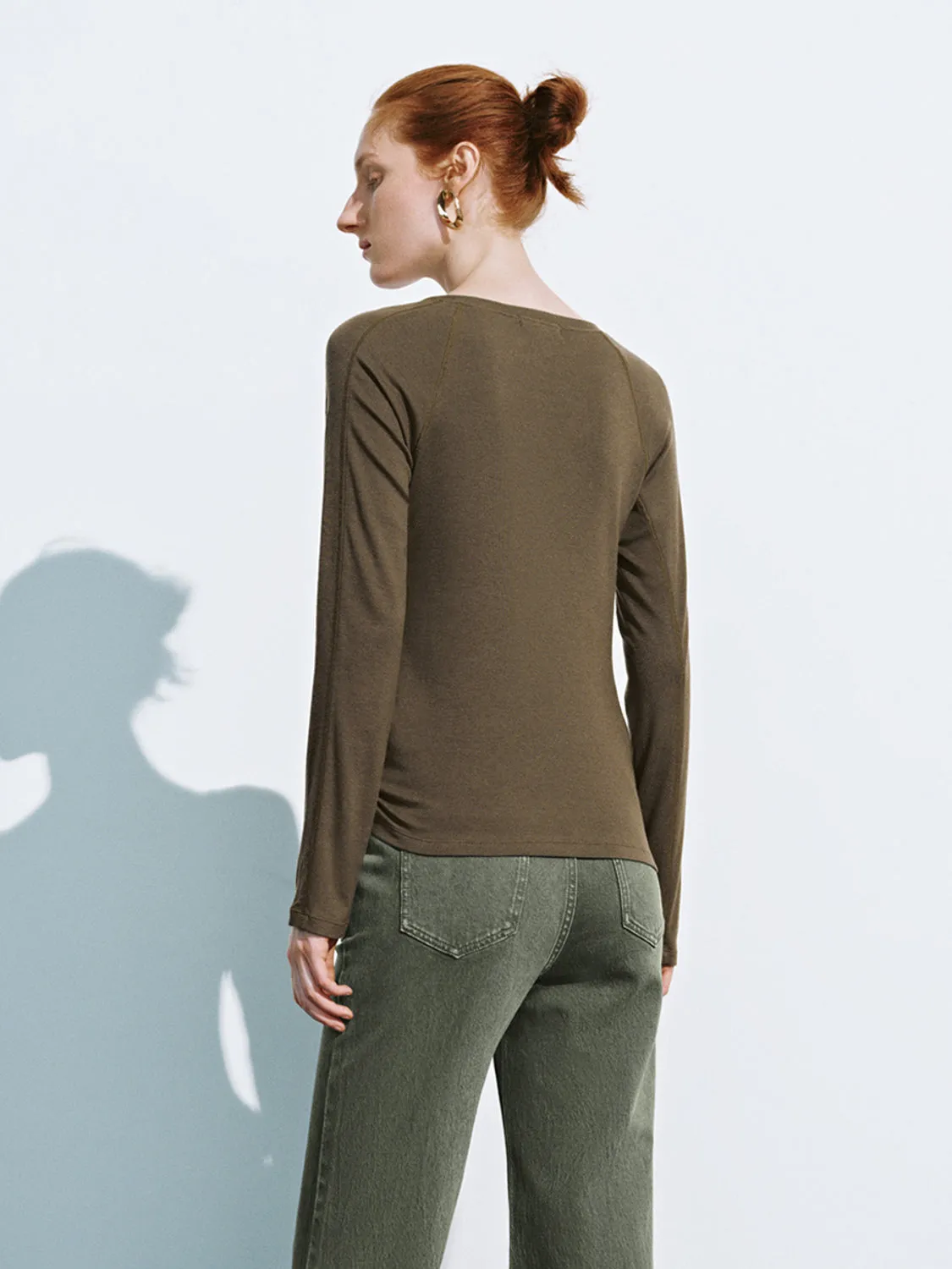 Skinny Long Sleeve T-Shirts sold by Urban Revivo product image thumbnail 3