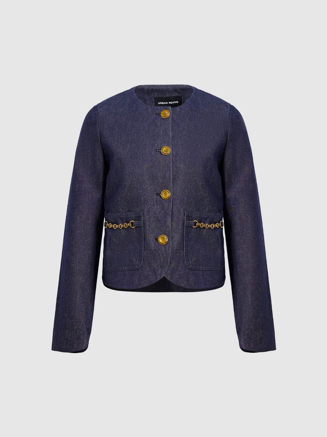 Cropped Denim Jackets sold by Urban Revivo product image thumbnail 3