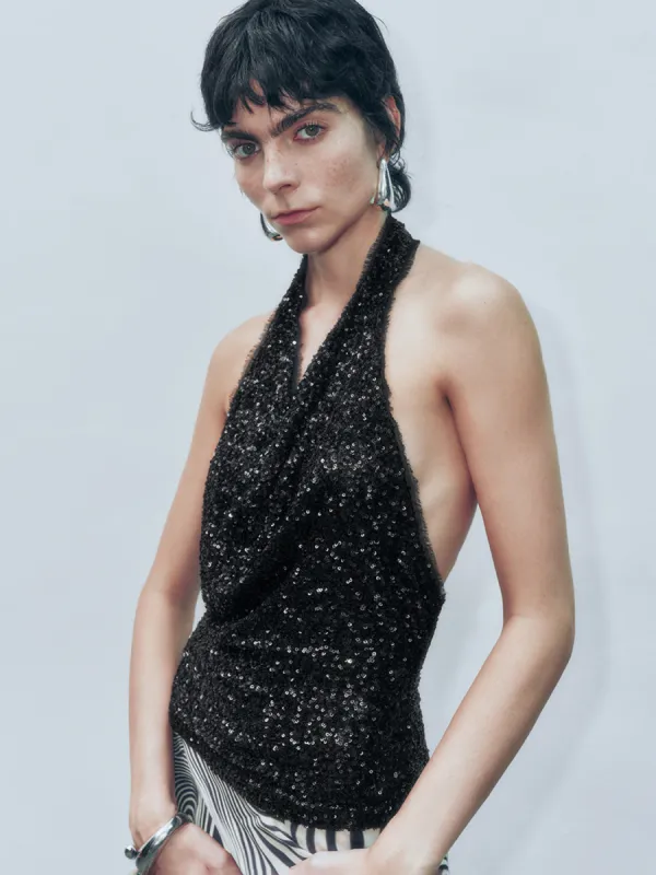 Halter Neck Cami Tops sold by Urban Revivo