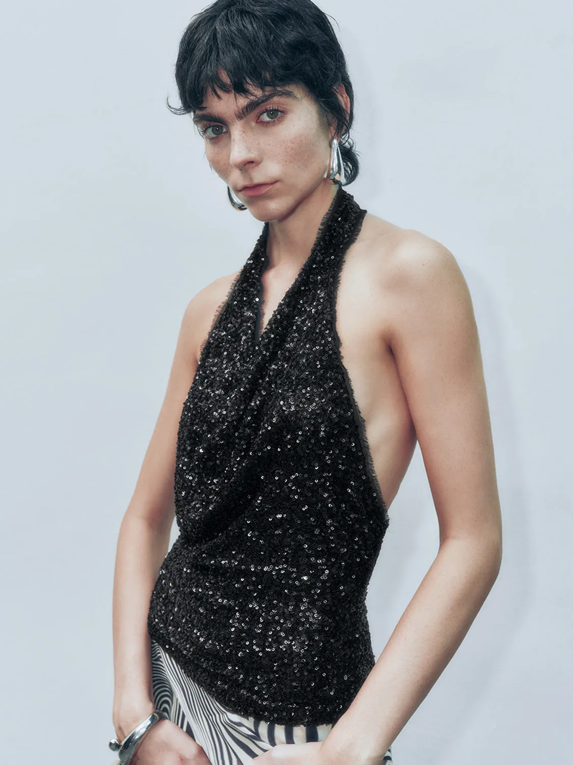Halter Neck Cami Tops sold by Urban Revivo