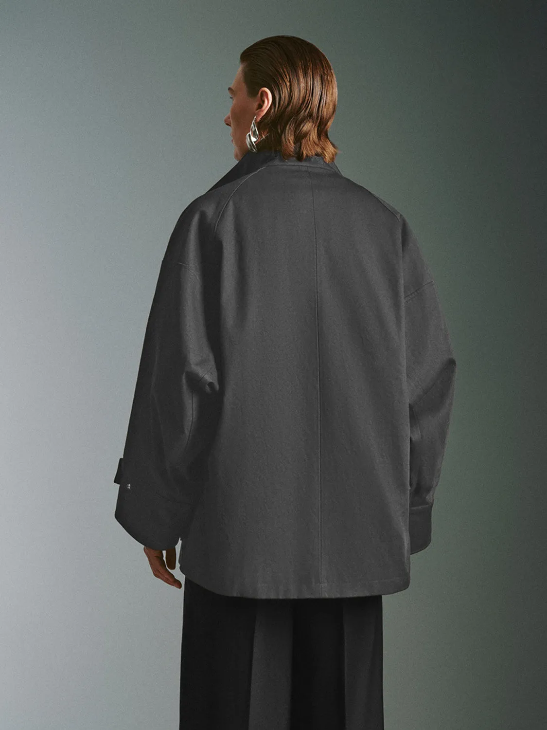 Loose Zip Up Front Jackets sold by Urban Revivo product image thumbnail 2