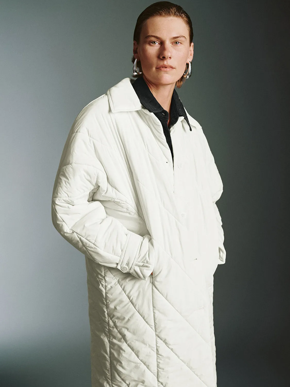 Longline Padded Coats sold by Urban Revivo product image thumbnail 4
