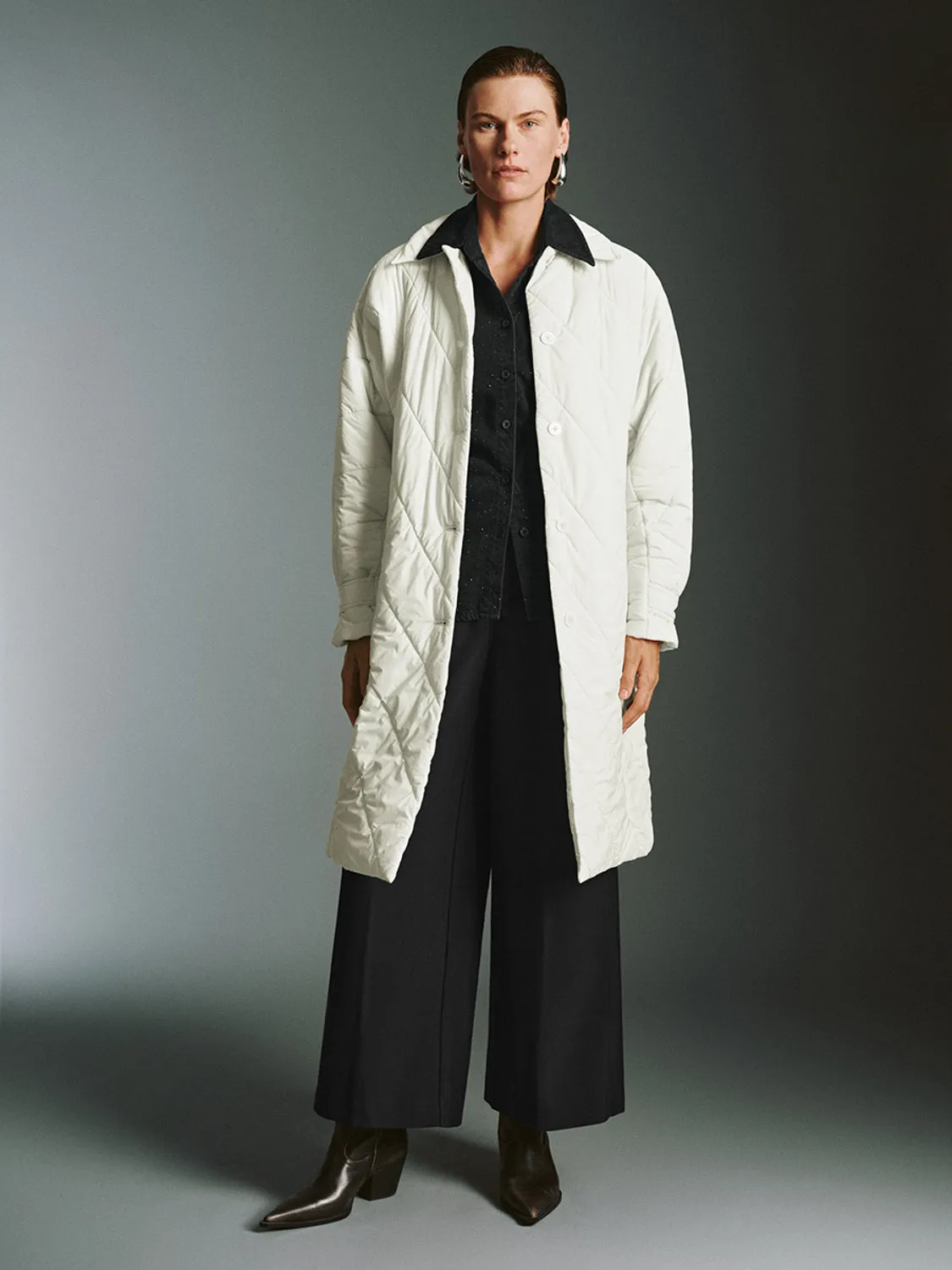 Longline Padded Coats sold by Urban Revivo