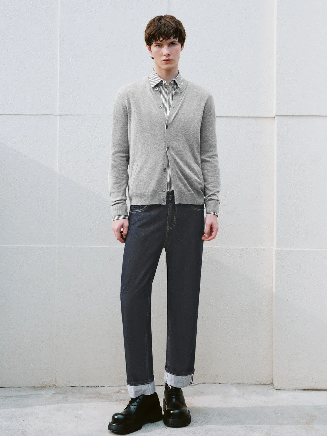 Button Up Knitted Cardigans sold by Urban Revivo product image thumbnail 4