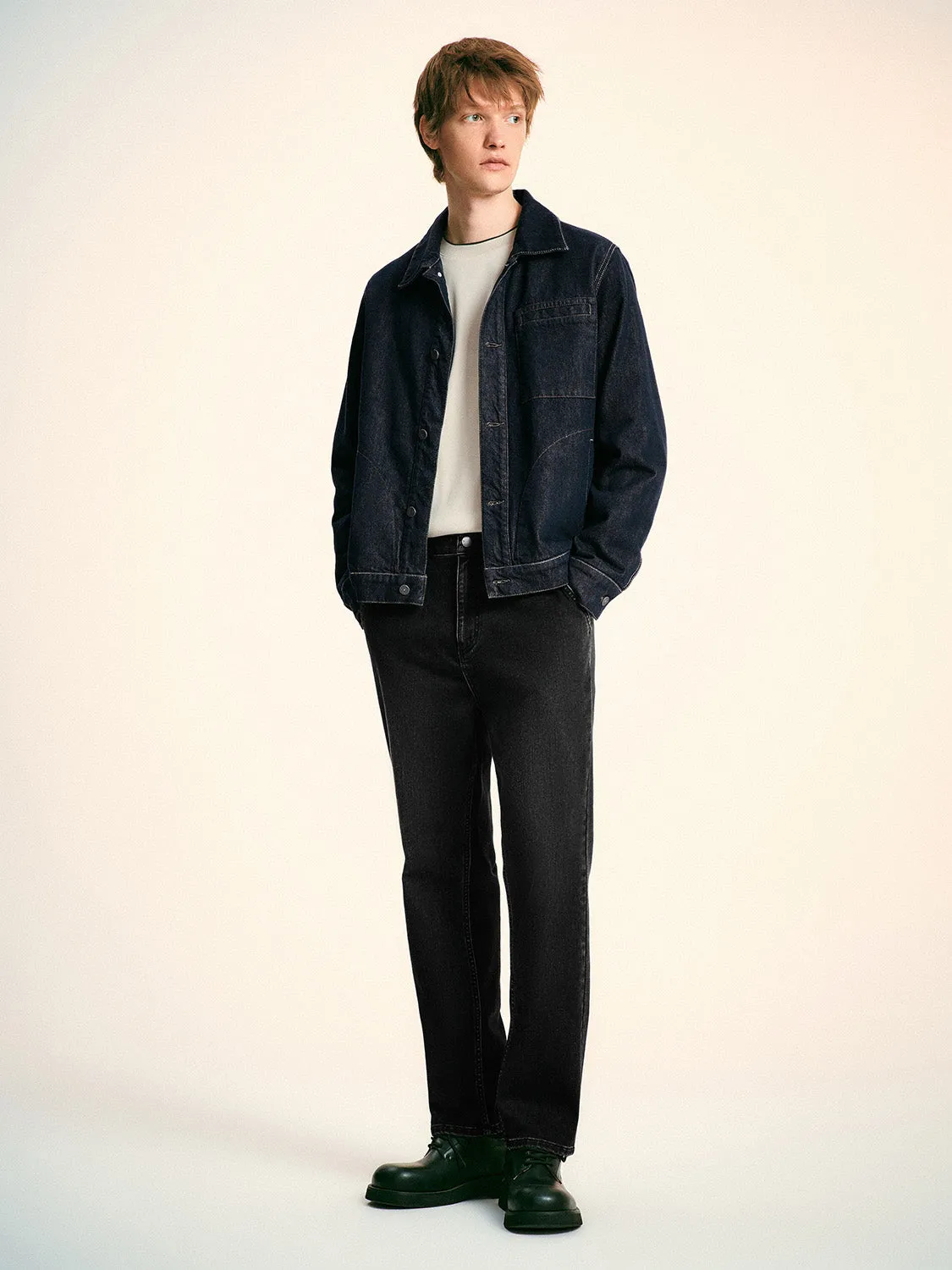 Button Up Denim Jackets sold by Urban Revivo product image thumbnail 4