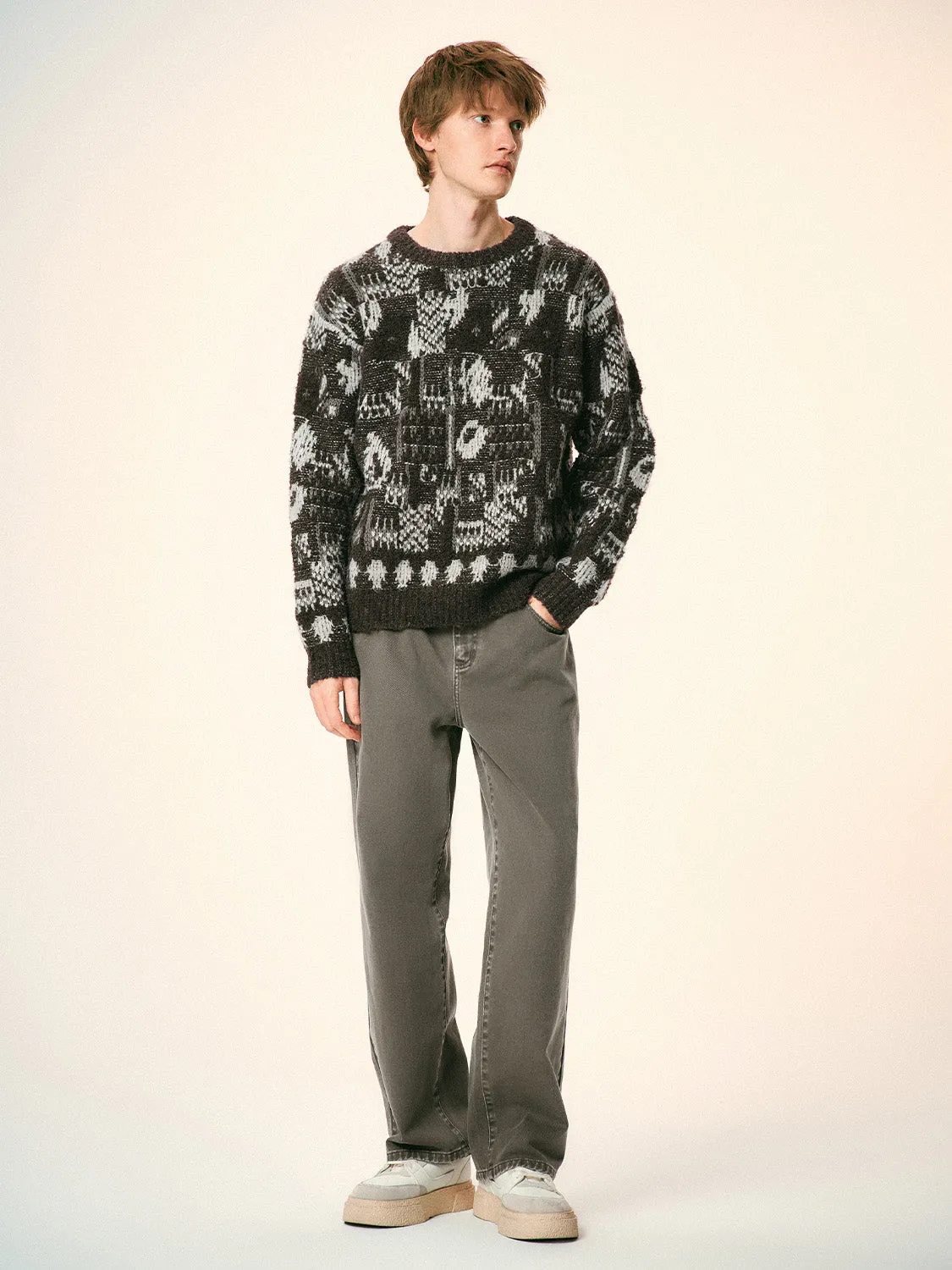 Knitted Long Sleeve T-Shirts sold by Urban Revivo product image thumbnail 4