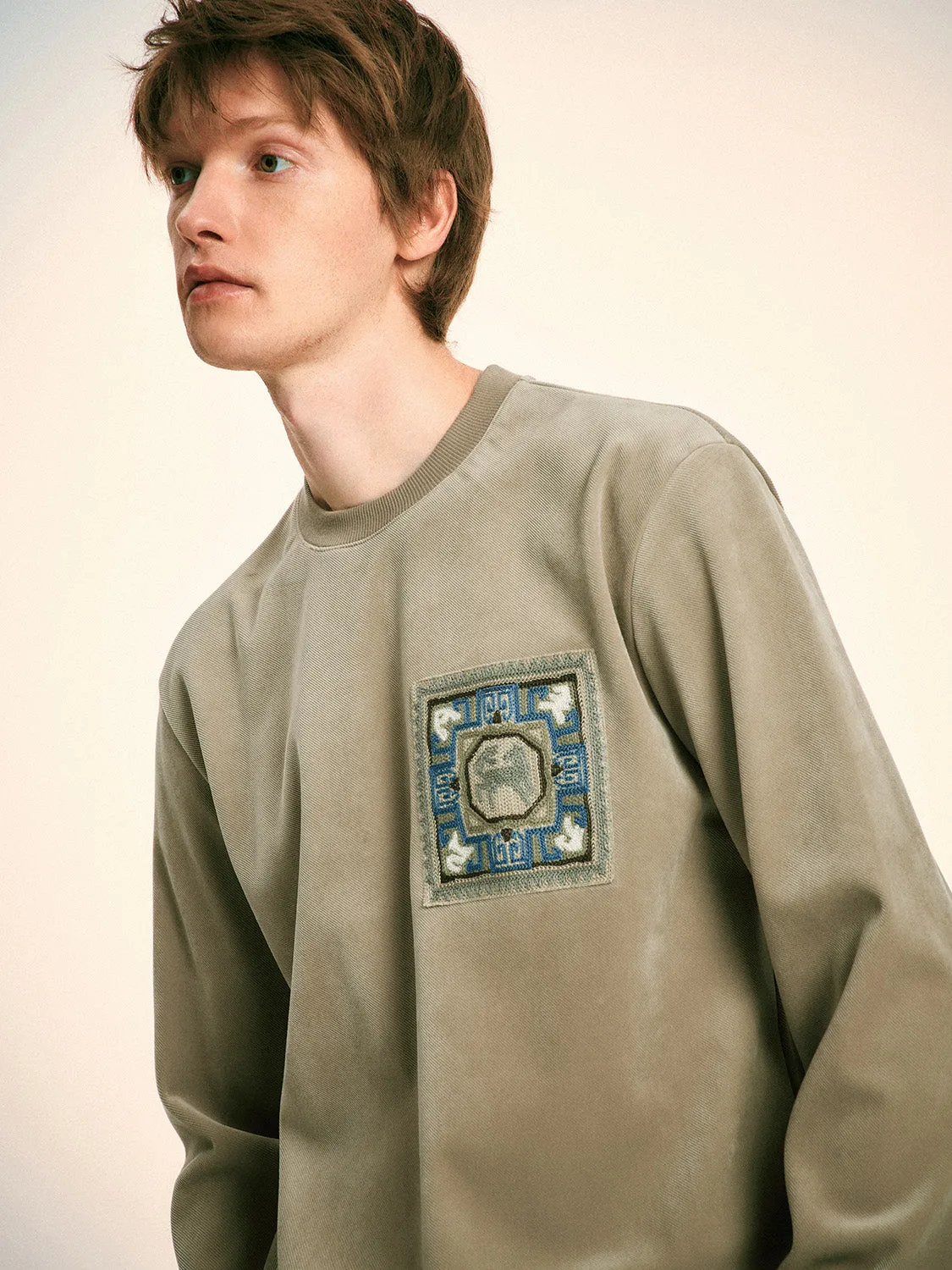 Crew Neck Sweatshirts sold by Urban Revivo product image thumbnail 5