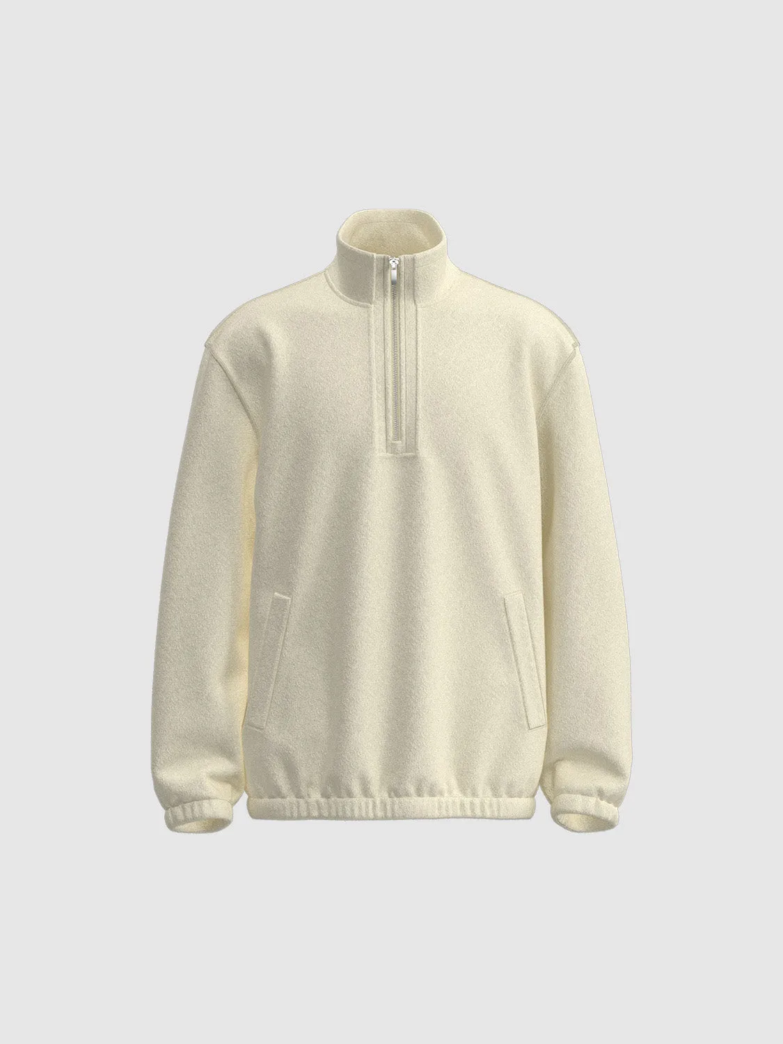 Zip Half Placket Sweatshirts sold by Urban Revivo product image thumbnail 3