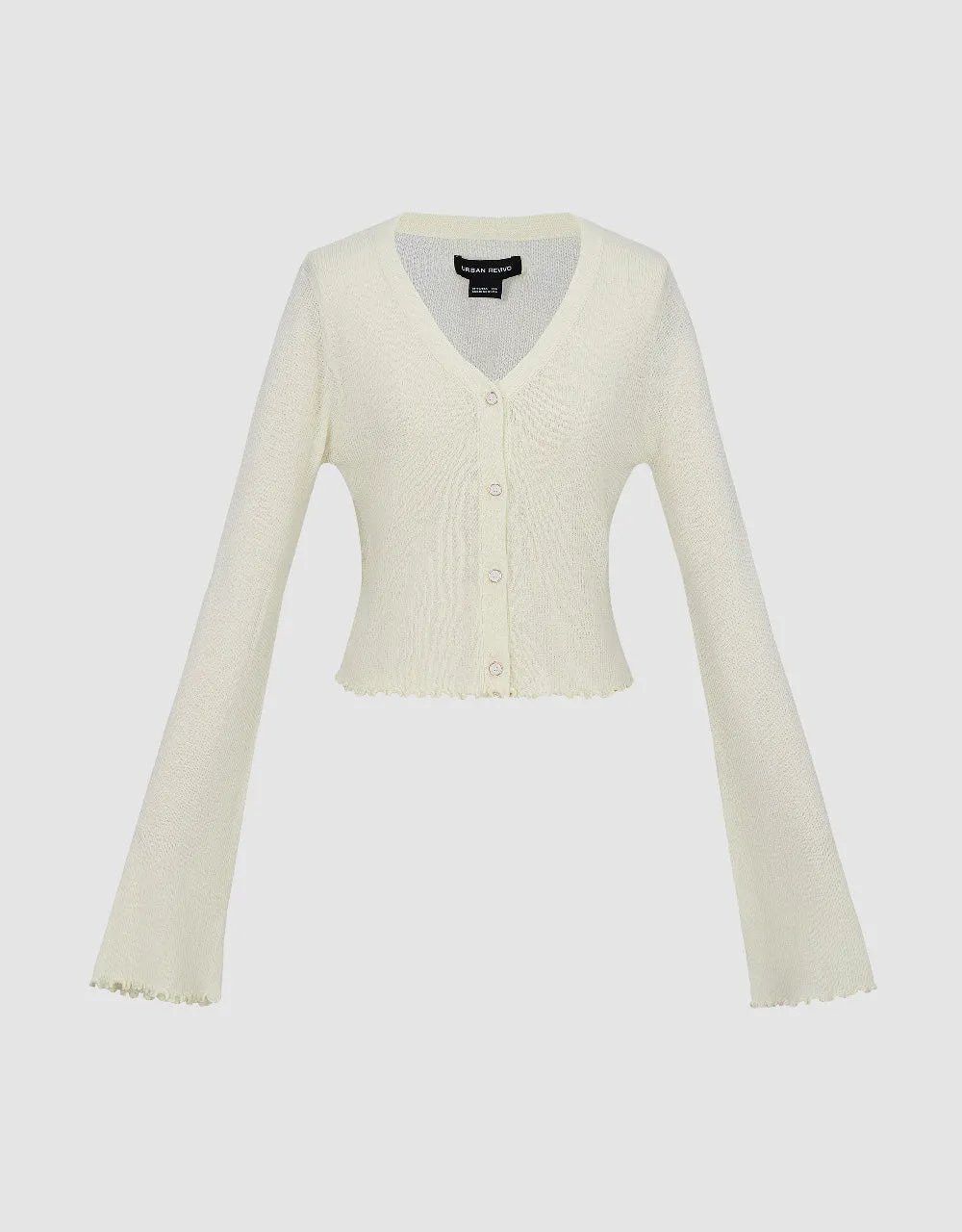 V-Neck Knitted Cardigan sold by Urban Revivo product image thumbnail 3