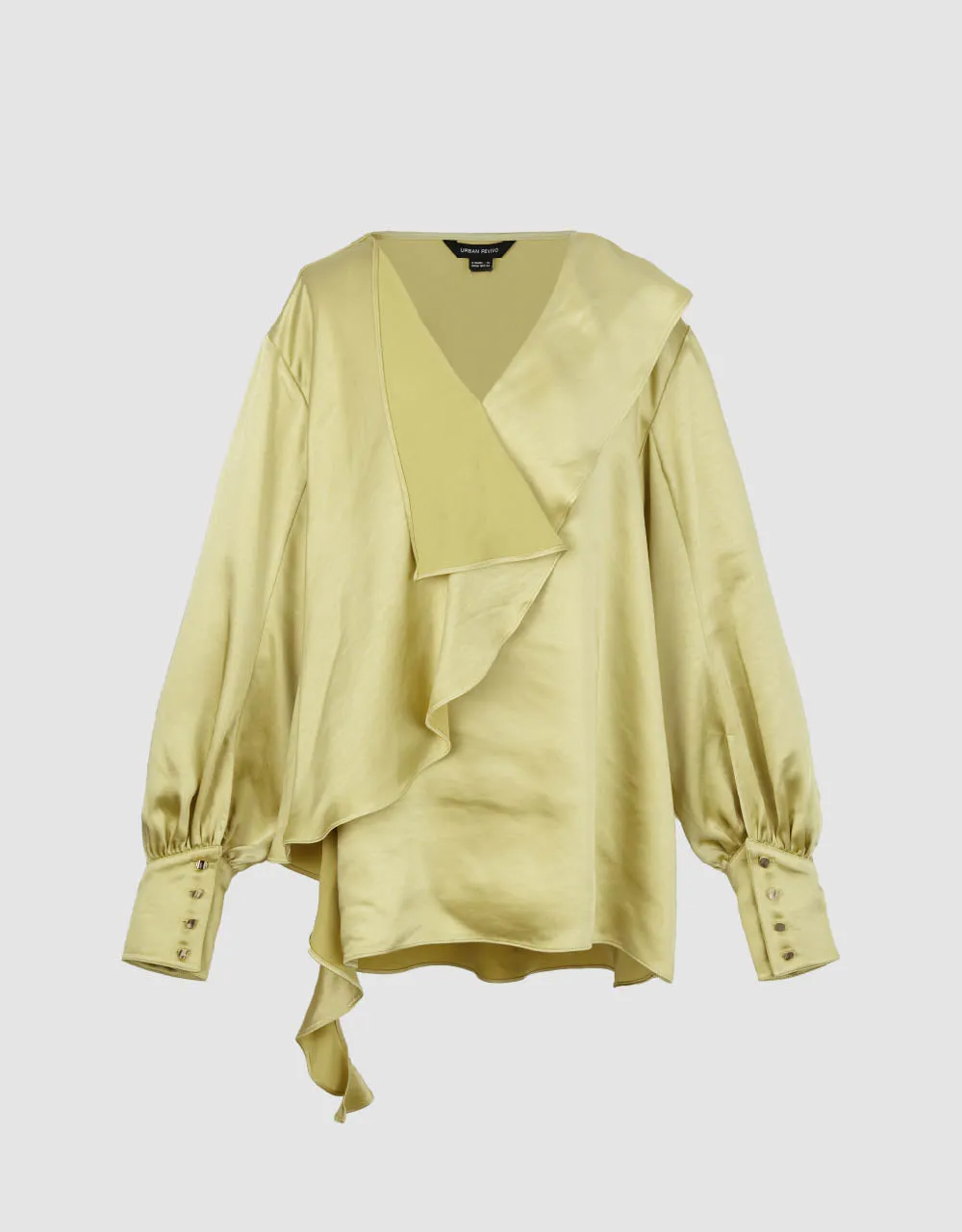 Ruffle V-Neck Overhead Shirt sold by Urban Revivo product image thumbnail 2