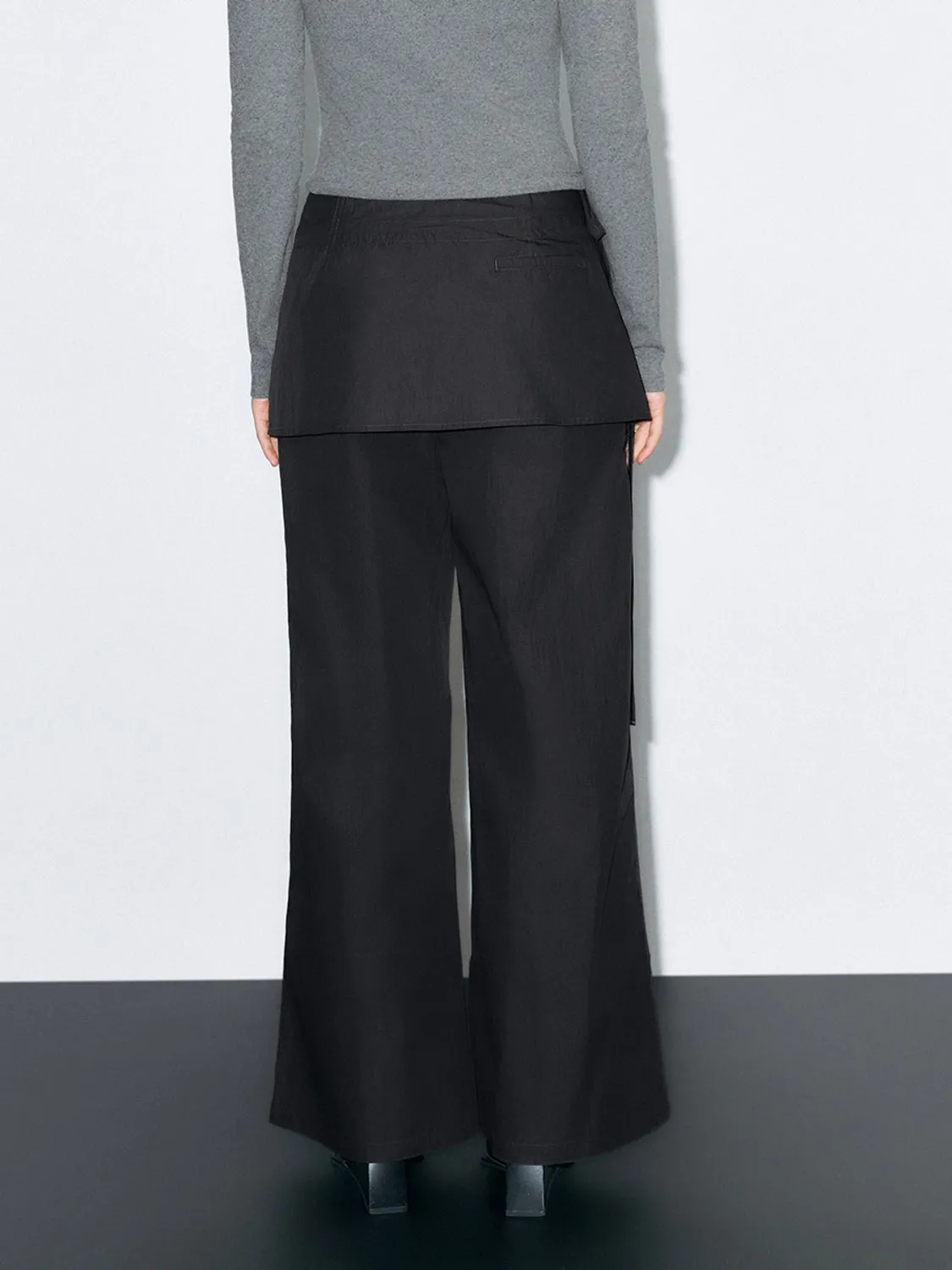 2 In 1 Wide-Leg Pants sold by Urban Revivo product image thumbnail 3