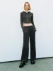 Wide-Leg Pants With Rope sold by Urban Revivo
