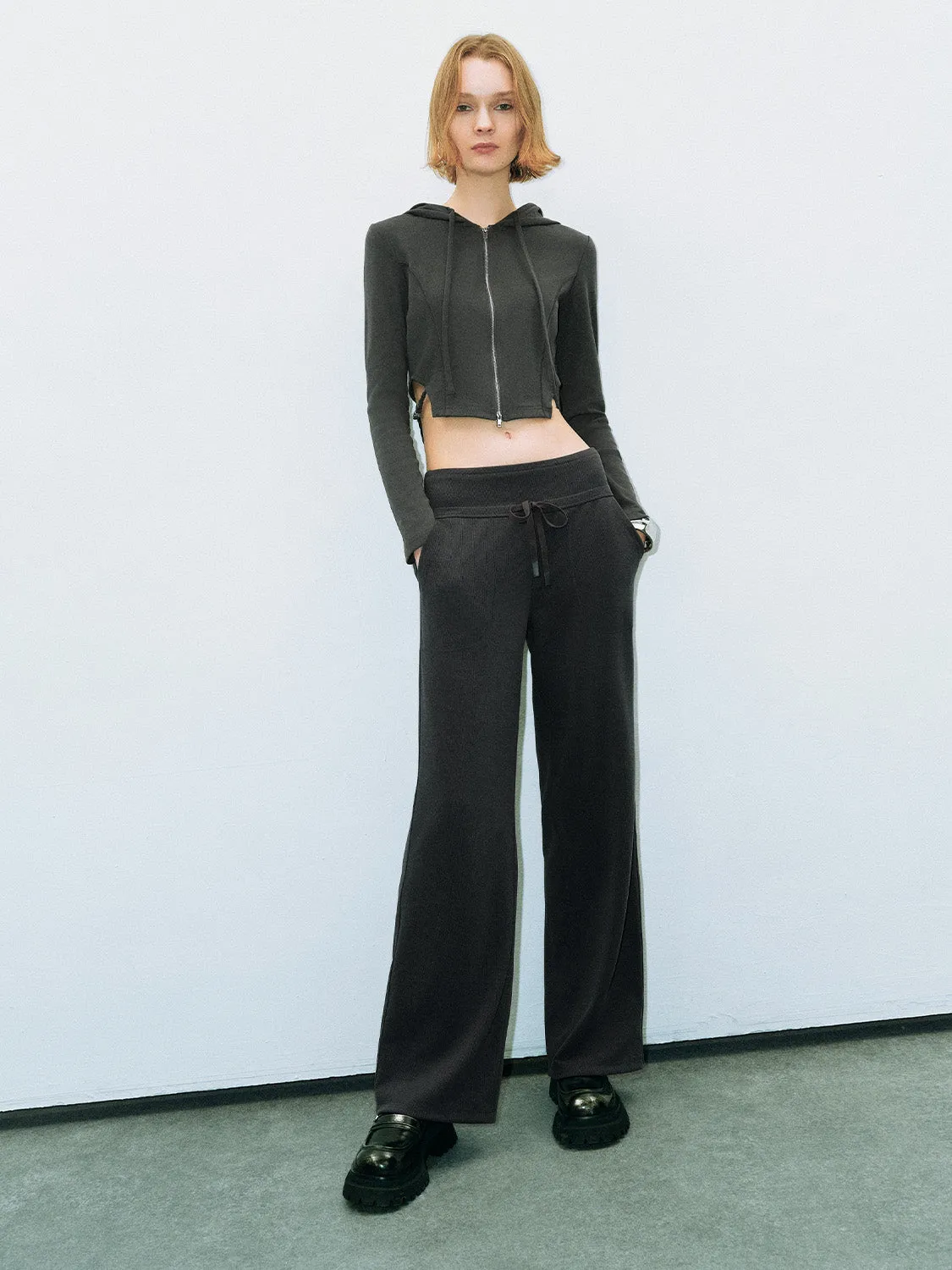Wide-Leg Pants With Rope sold by Urban Revivo product image thumbnail 5