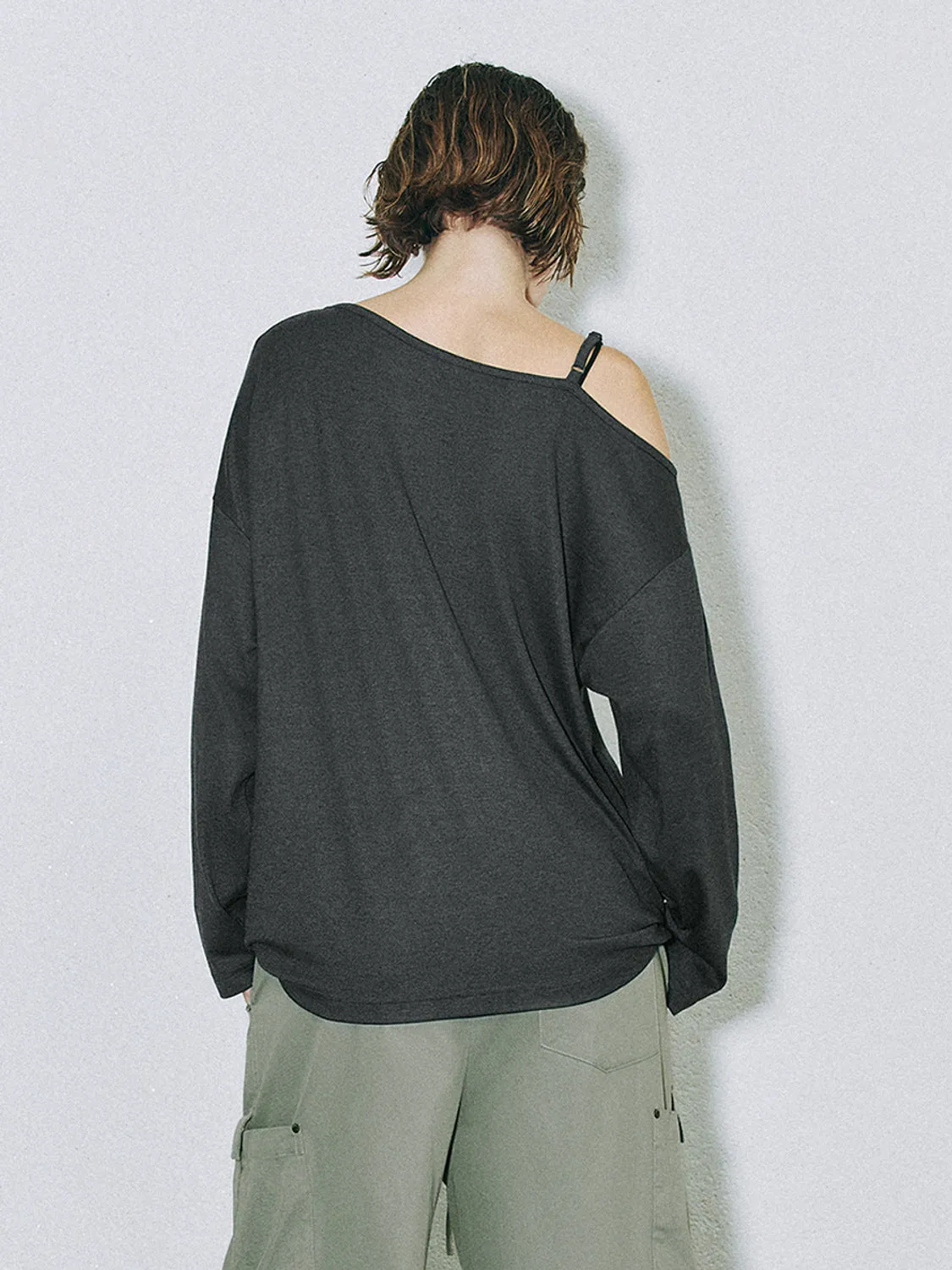 Cold Shoulder Loose T-Shirts sold by Urban Revivo product image thumbnail 2