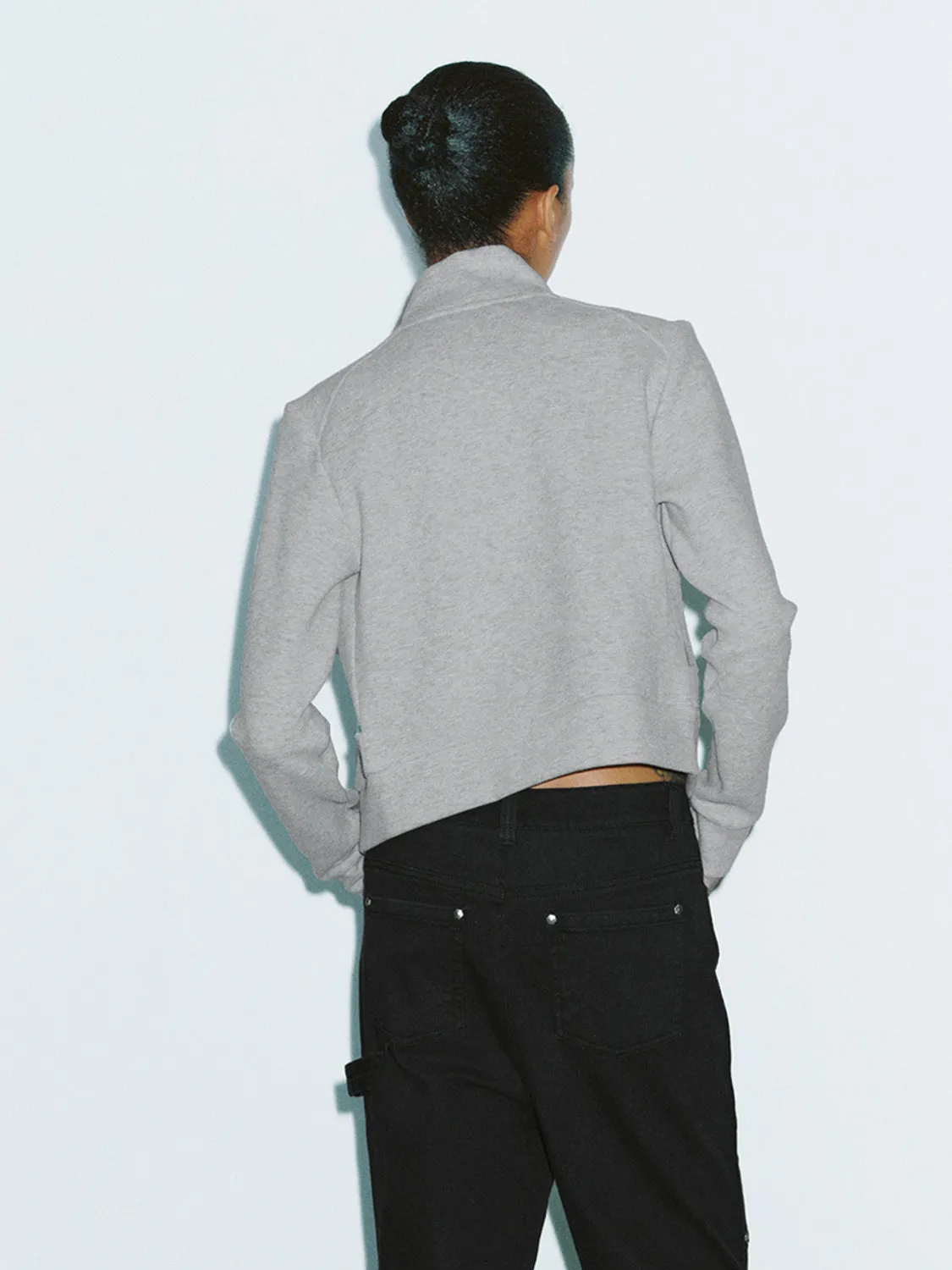 Zip Up Front Cropped Jackets sold by Urban Revivo product image thumbnail 2