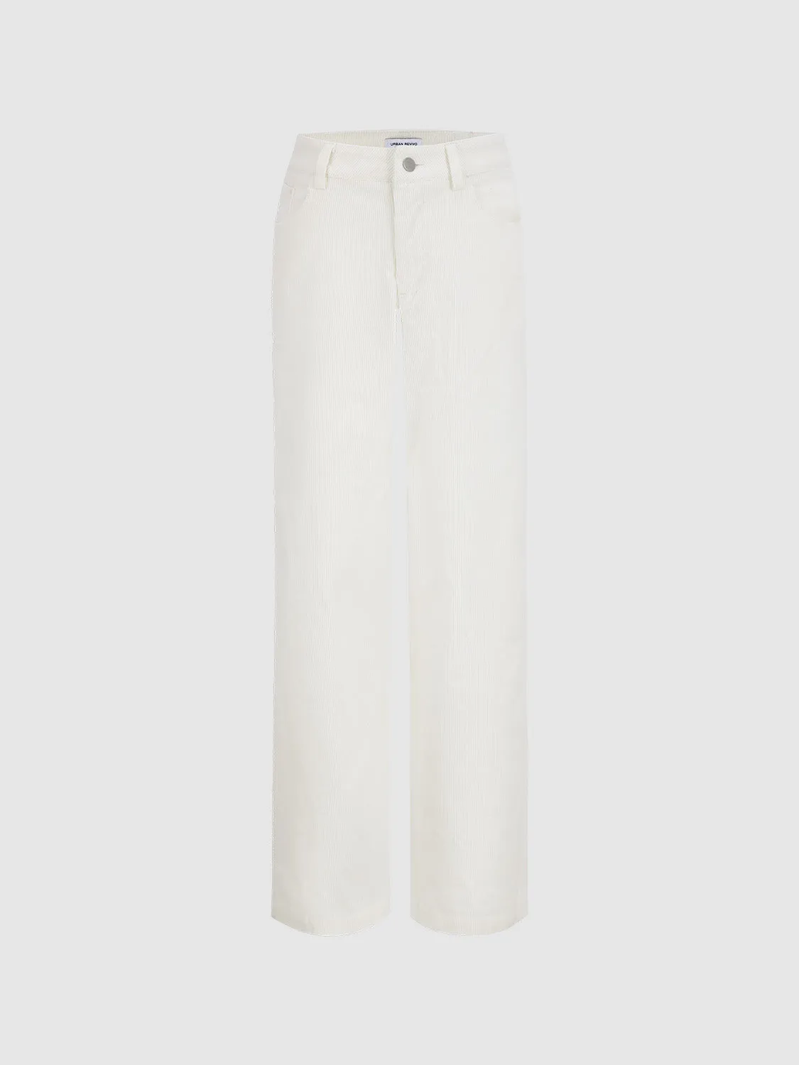 Straight Wide-Leg Pants sold by Urban Revivo