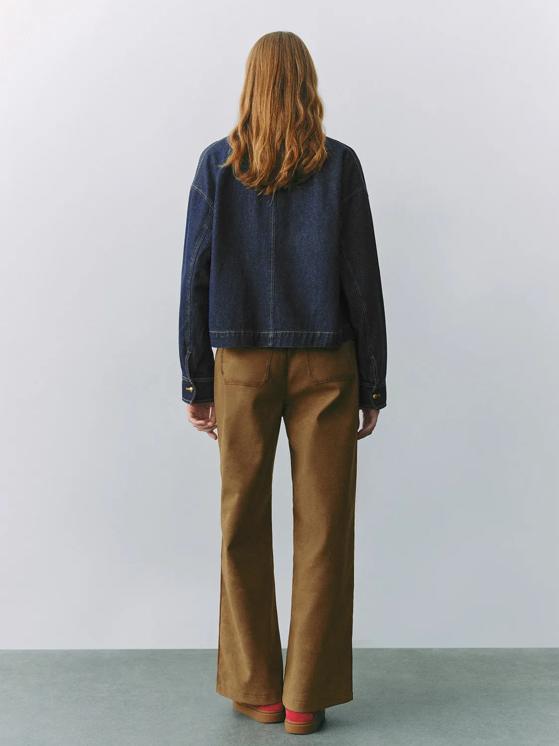 Flared Leg Straight Pants sold by Urban Revivo product image thumbnail 4