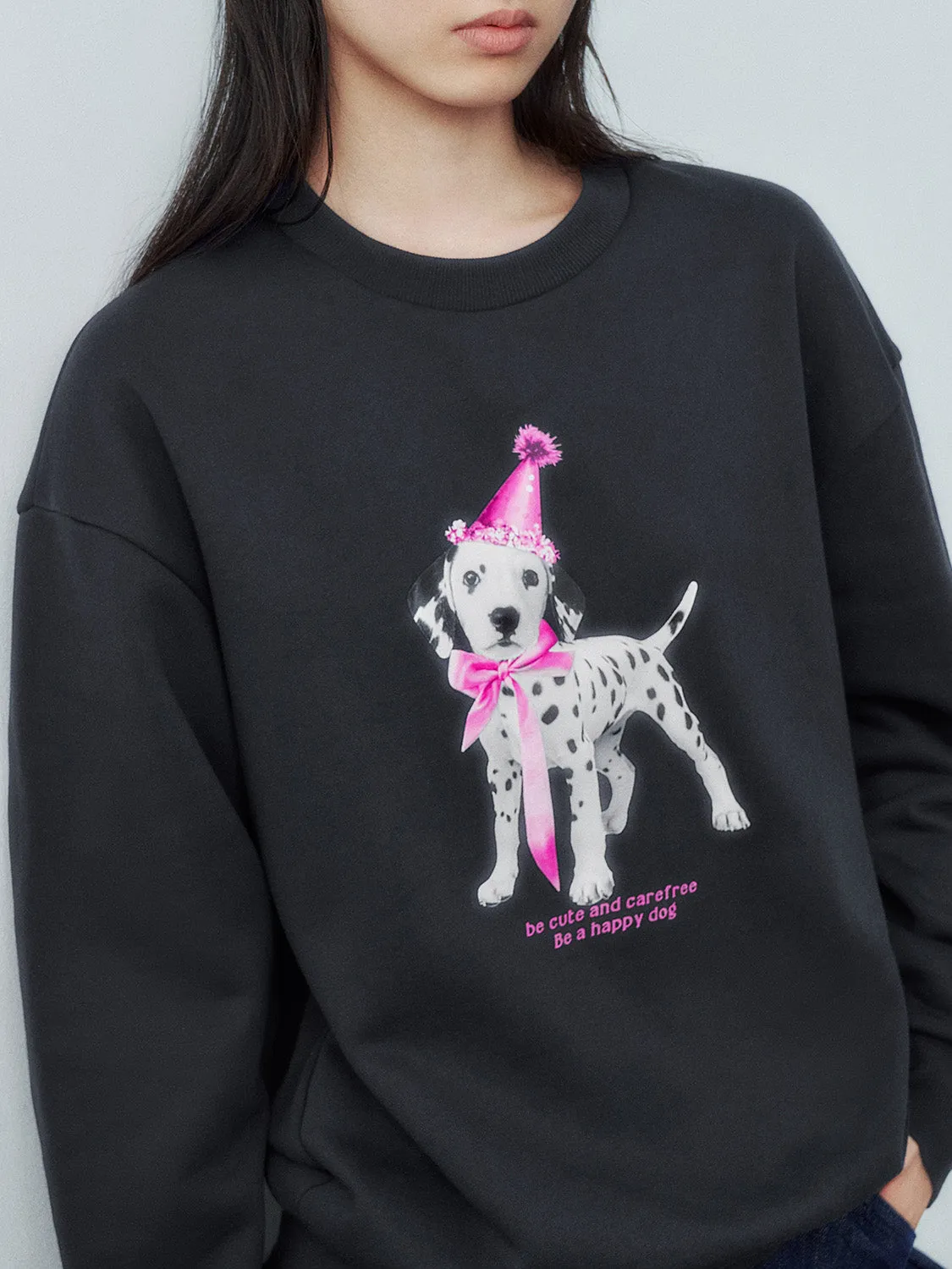 Crew Neck Loose Sweatshirts sold by Urban Revivo product image thumbnail 5