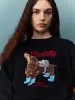 Crew Neck Loose Sweatshirts sold by Urban Revivo