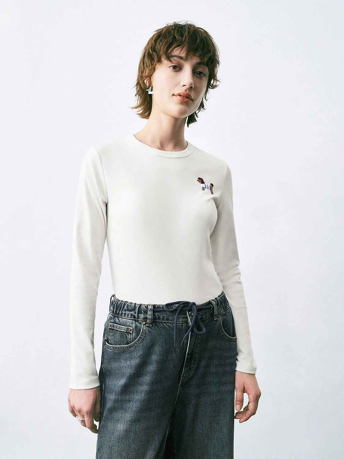 Regular Long Sleeve T-Shirts sold by Urban Revivo product image thumbnail 5