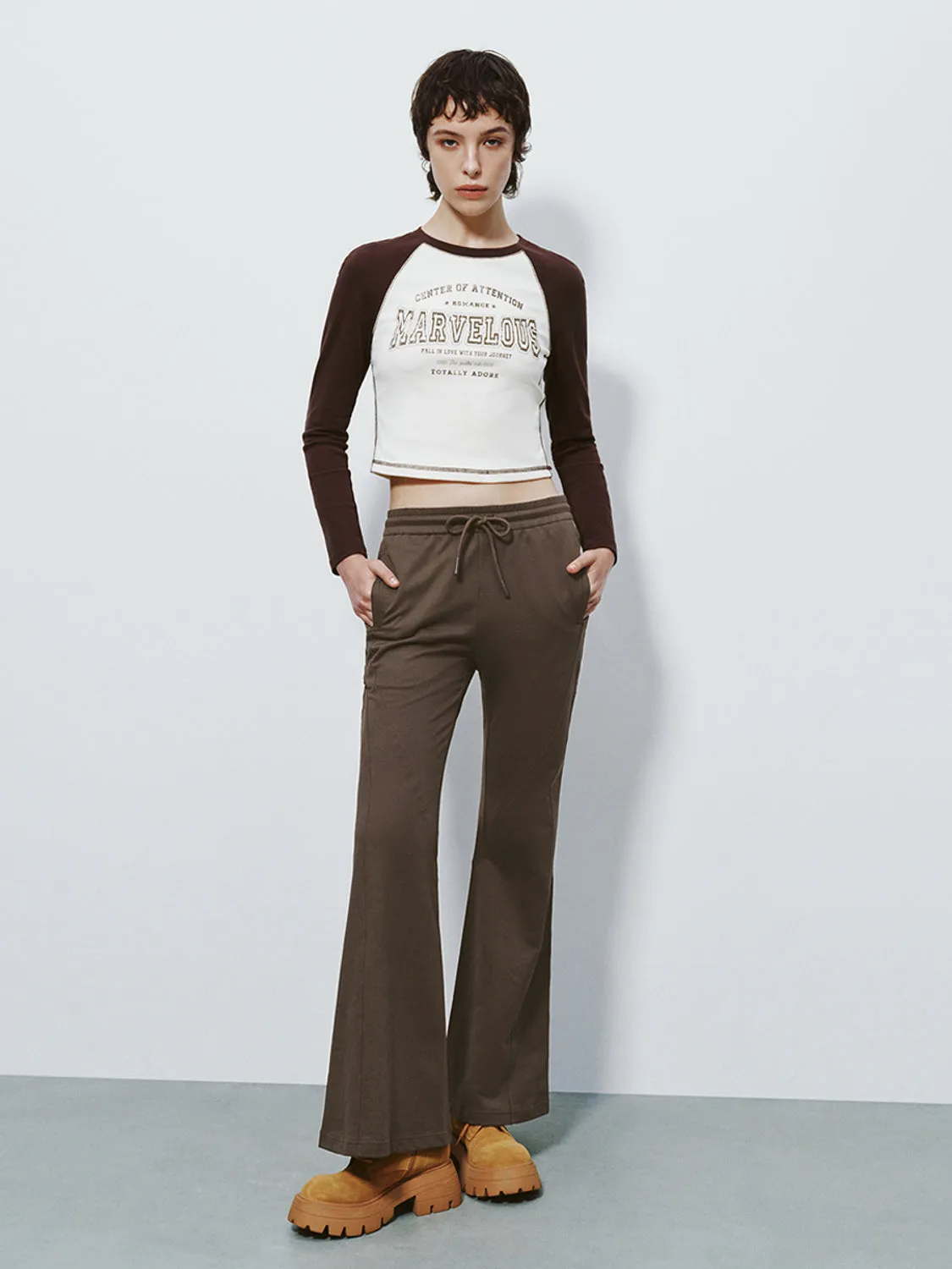 Drawstring Flare Pants sold by Urban Revivo product image thumbnail 5