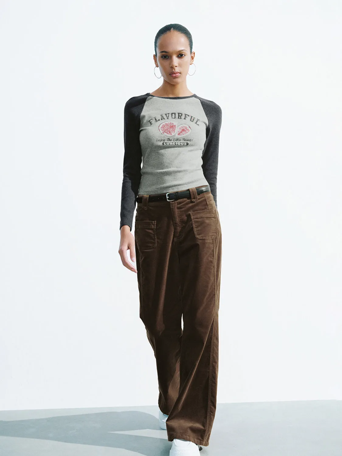 Raglan Sleeve Skinny T-Shirts sold by Urban Revivo product image thumbnail 4