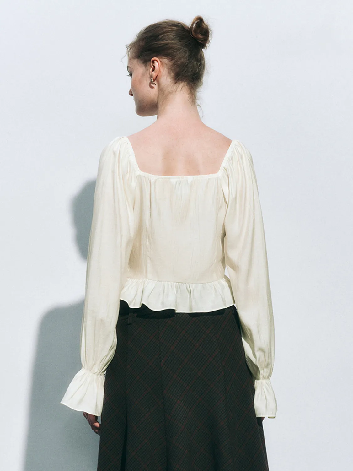 Ruffle Hem Overhead Shirt sold by Urban Revivo product image thumbnail 2