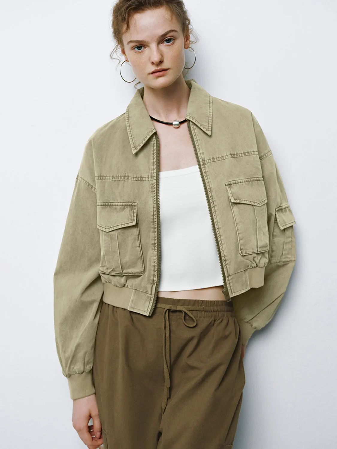 Leisure Flap Pocket Jackets sold by Urban Revivo