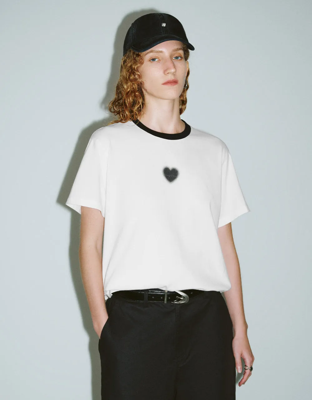 Crew Neck Straight T-Shirt sold by Urban Revivo